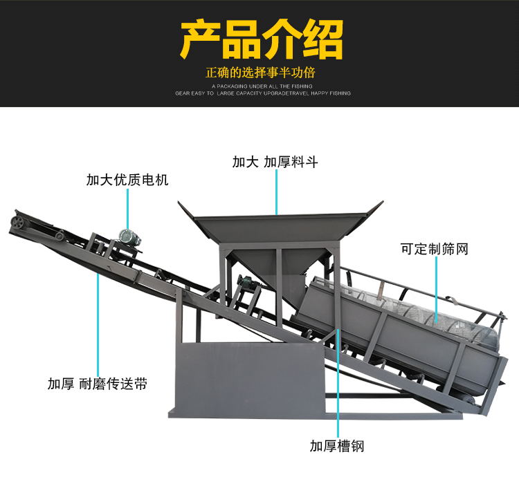 大型移動(dòng)滾筒篩沙機(jī) 20 30 50 80型砂石分離機(jī)設(shè)備