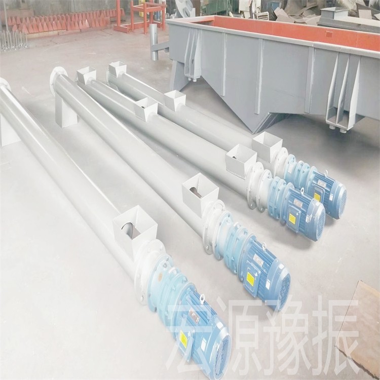 			 糧食輸送傾斜式螺旋輸送機(jī)飼料管式絞龍給料機(jī)粉狀顆粒上料機(jī)			 