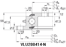 VLU20系列四點接觸球軸承