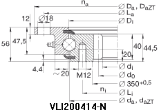 VLI20系列四點接觸球軸承