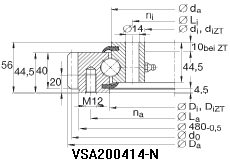 VSA20系列四點接觸球軸承