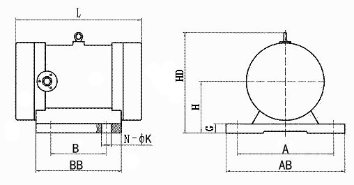 振動(dòng)電機(jī)圖紙